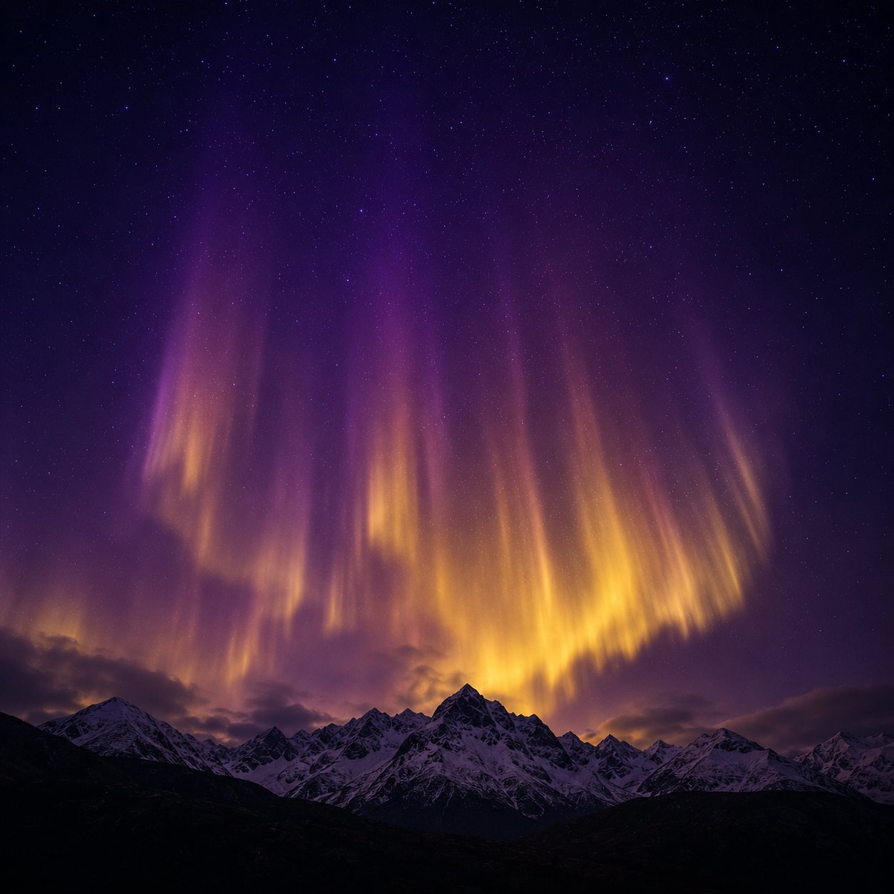 Aurora austral sobre Ushuaia